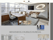 Tablet Screenshot of mueblesmuriedas.com